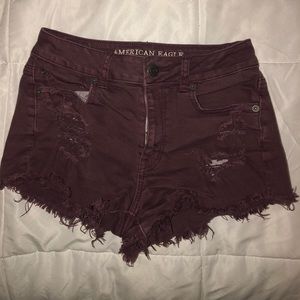 American eagle distressed shorts